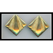 Gold Square Earrings